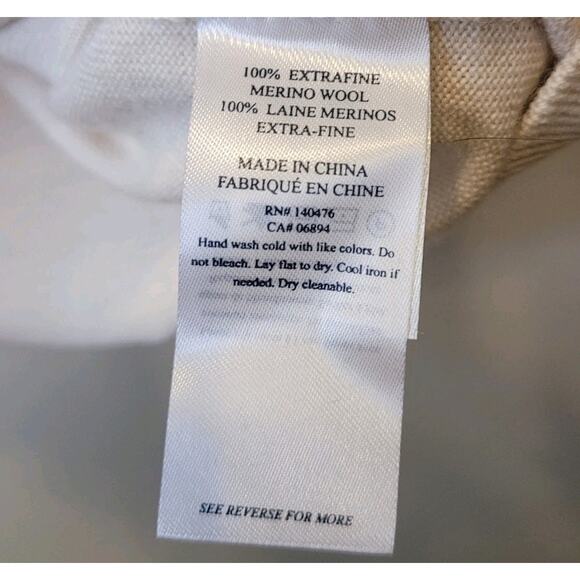 Faherty Womens Merino Wool Sunray Crewneck Long Sleeve Sweater Size Small - Picture 9 of 10